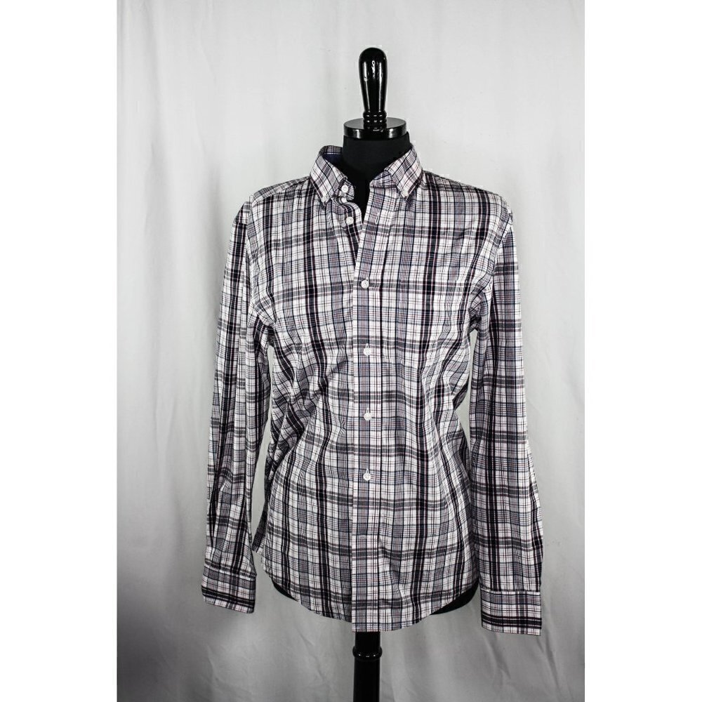 George Plaid Button Down Shirt Size 34-36 S